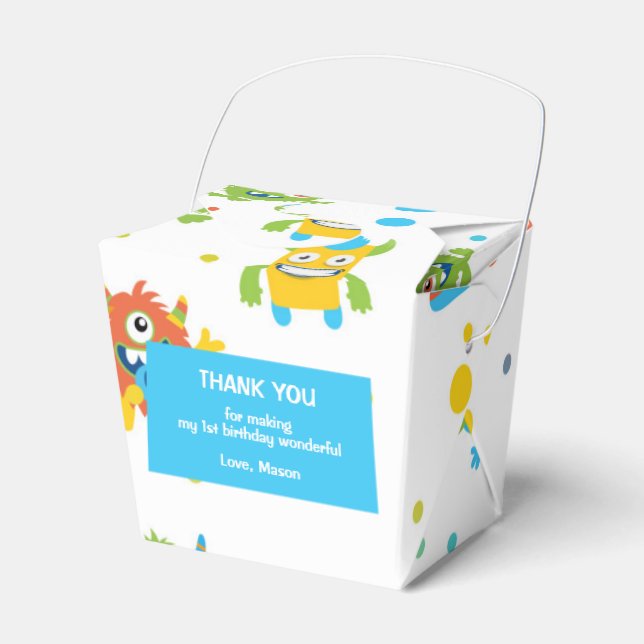 Caixa de festa de aniversário temática do quadro d (Frente)