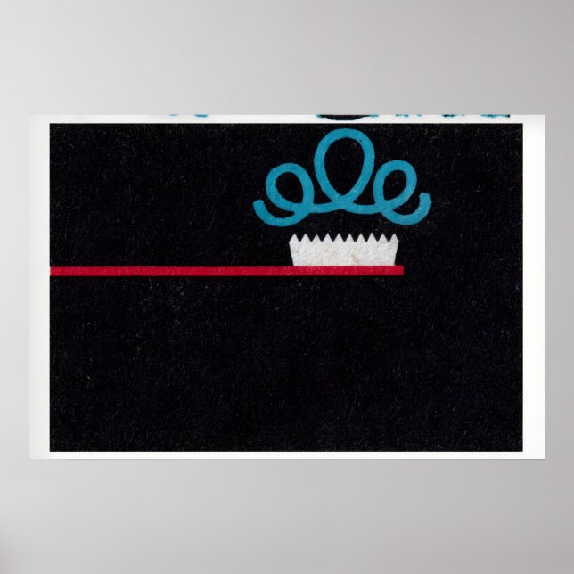 Caixa de Fósforos de Escova de Dentes Impressão Vi (Frente)