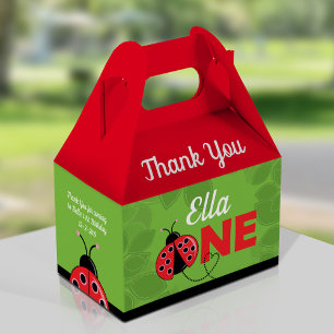 Caixa de Gable do primeiro aniversario de Ladybug