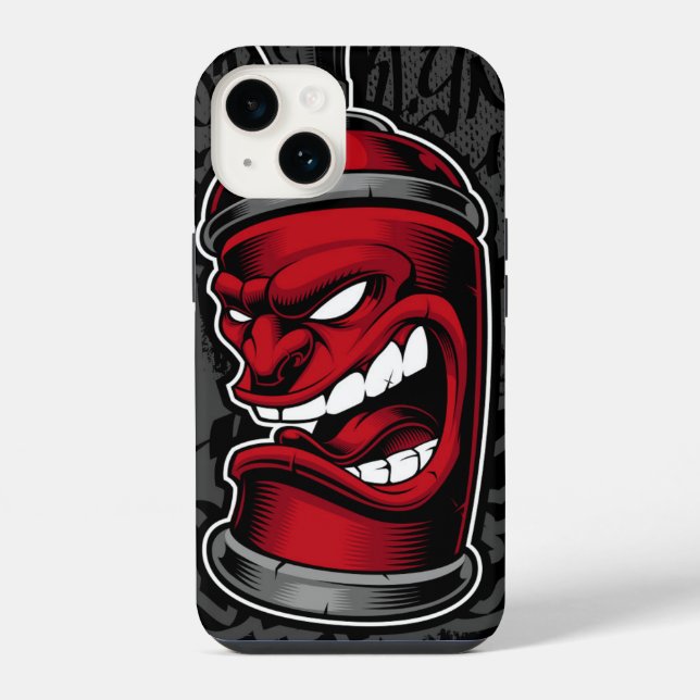 Caixa de grafite Red Spray | iPhone 14 Case-Mate (Verso)