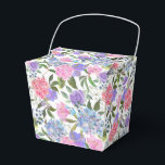 Caixa de Guloseimas de Impressão de Hortênsia para<br><div class="desc">A caixa de lembrancinhas para festa é mostrada com uma impressão floral de hortênsia. 
Personalize este item ou compre como está.
Dica: Basta adicionar suas ótimas guloseimas e adicionar um laço festivo.</div>