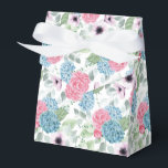 Caixa de Guloseimas de Impressão de Hortênsia para<br><div class="desc">A caixa de lembrança de festa é mostrada com uma impressão floral de hortênsia. 
Personalize este item ou compre como está.
Dica: Basta adicionar suas ótimas guloseimas e adicionar um laço festivo.</div>