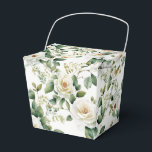 Caixa de Guloseimas Florais<br><div class="desc">Caixa de guloseimas para festa é mostrada com uma adorável estampa floral de rosa branca. 
Personalize este item ou compre como está.
Dica: Basta adicionar suas ótimas guloseimas e adicionar um laço festivo.



Imagem Licenciada</div>