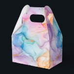 Caixa de Guloseimas para Festa<br><div class="desc">Caixa de lembrancinha de festa é mostrada em uma linda impressão de arte de redemoinho de tinta colorida. Personalize este item e adicione a ele ou compre como mostrado. Dica: Adicione um adesivo com nomes e adicione alguma fita bonita. Imagem Licenciada Dica: Basta adicionar suas ótimas guloseimas e adicionar alguma...</div>