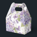 Caixa de guloseimas para festa<br><div class="desc">Caixa de lembrancinha para festa é mostrada em uma linda impressão de flor de hortênsia roxa em aquarela. Personalize este item e adicione a ele ou compre como mostrado. Dica: Adicione um adesivo com nomes e adicione uma fita bonita. Imagem Licenciada Dica: Basta adicionar suas guloseimas e adicionar uma fita...</div>