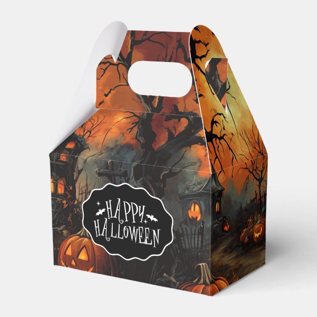 Caixa de Guloseimas para Festa de Halloween (Frente)