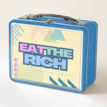 Caixa de lanche com vibe dos anos 90 'Coma os Rico