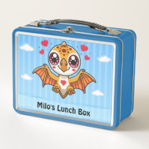 Caixa de Lanche de Dinossauro Voador Personalizada