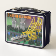 Caixa de Lanche de Dois Lados Atomic Train