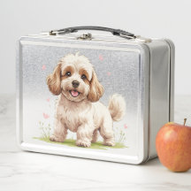 Caixa de Lanche de Filhote de Cockapoo Fofinho 