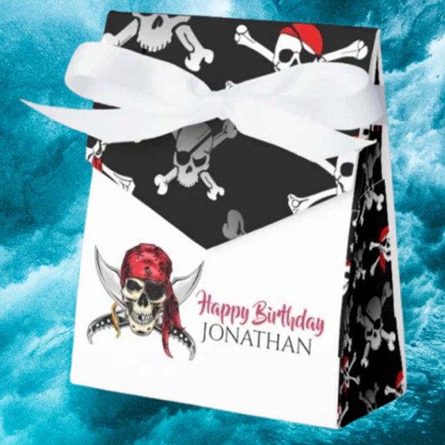 Caixa de Lembrança de Aniversário com Caveira de P (Add fun to celebrations—shop our pirate  box today!)