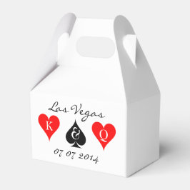 Caixa de lembrança de casamento de Las Vegas com n
