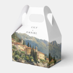 Caixa de Lembrança de Casamento em Aquarela do Lag