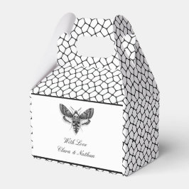 Caixa de Lembrança de Casamento Gótico – Mariposa