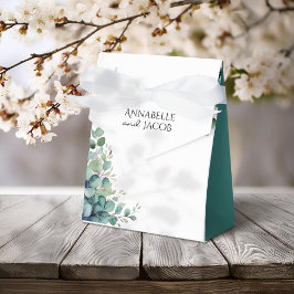 Caixa de Lembrancinha de Casamento de Folhas em Aq