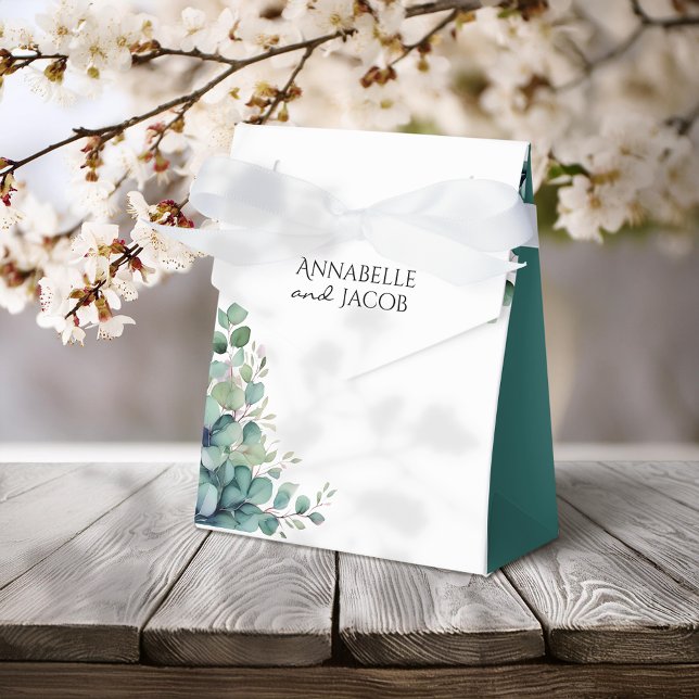 Caixa de Lembrancinha de Casamento de Folhas em Aq (Criador carregado)