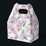 Caixa de Lembrancinha de Festa de Impressão Lilase<br><div class="desc">Caixa de Favor de Festa com Impressão de Lilases</div>