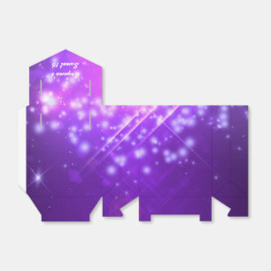 Caixa de Lembrancinha do Purple Sparkle Glam Club
