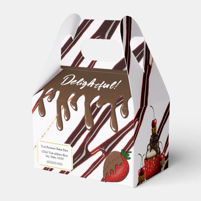 Caixa de Lembrancinhas de Doces Deliciosos para Fe (Frente)