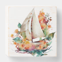 Caixa de Madeira Barcos de Navegação