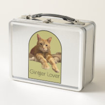 Caixa de Metal para Almoço Amante de Gengibre
