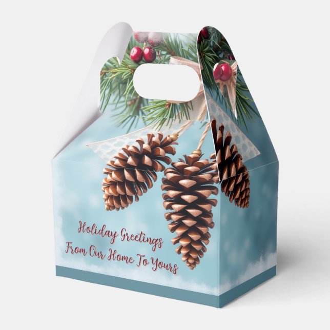 Caixa de Natal Fofa Ideal para Produtos de Panific (Frente)