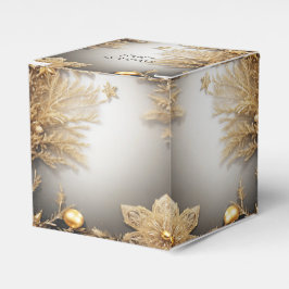 Caixa de oferta de feriado decorativo Dourado únic