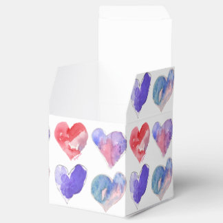 Caixa de Papel Violet Aqua Pink Hearts 5
