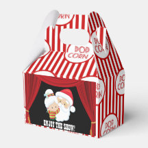 Caixa de pipoca da Noite de Natal