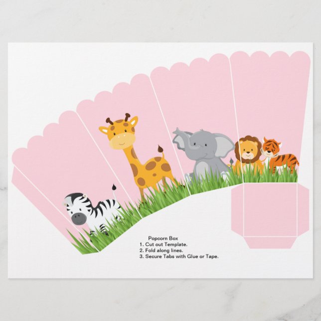 Caixa de pipoca de selva-branca (Frente)