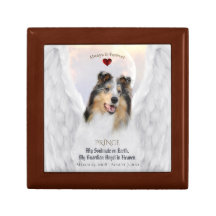 Blue Merle Collie Angel Portrait - Pet Keepsael