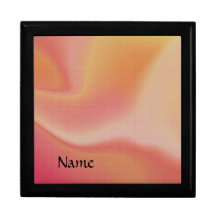 Caixa de guarnição laranja e rosa