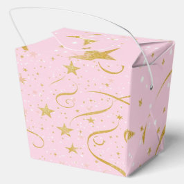 Caixa de Presente Celestial - Pink & Dourado