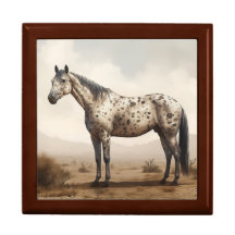 Caixa de Presente Clássica de Pau do Cavalo Appalo