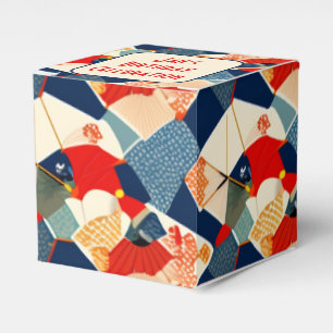 Caixa de presente colorida de design japonês Per