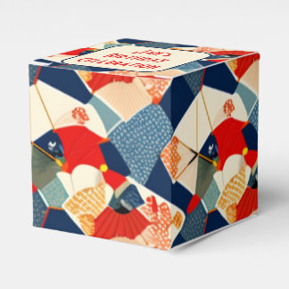 Caixa de presente colorida de design japonês | Per