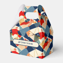 Caixa de presente colorida de design japonês | Per