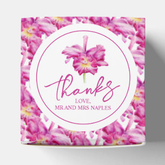Caixa de presente de agradecimento floral de orquí