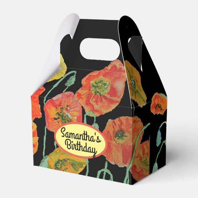 Caixa de Presente de Bolo de Casamento Floral Amar (Frente)