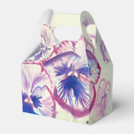 Caixa de Presente de Bolo de Casamento Floral Rosa