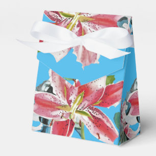 Caixa de Presente de Bolo de Noiva Floral Lírio Ro