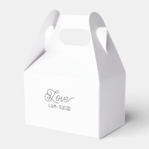 Caixa de Presente de Casamento "Amor" para Bar de