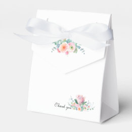 Caixa de Presente de Casamento com Floral em Aquar