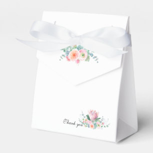 Caixa de Presente de Casamento com Floral em Aquar