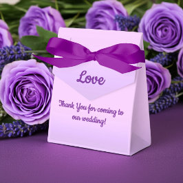 Caixa de Presente de Casamento de Lavanda Rosa