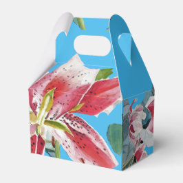 Caixa de Presente de Casamento em Azul Floral Líri