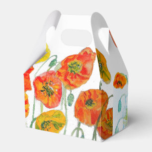 Caixa de Presente de Casamento Flor de Papoula Lar