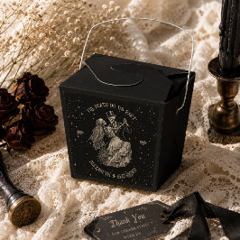 Caixa de Presente de Casamento Gótico Preto Hallow