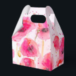 Caixa de Presente de Casamento Papoula Vermelha Fl<br><div class="desc">Caixas de Presente de Bolo de Casamento com Pintura de Papoula em Aquarela, Totalmente Personalizáveis. Desenhadas a partir de uma das minhas pinturas em aquarela.</div>