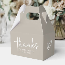 Caixa de Presente de Chá de Noiva em Tampo com Let